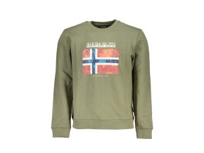 Napapijri Perfektná Pánska Mikina Zelená (Veľkosť XS, Farba zelená)
