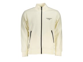 U.S. GRAND POLO Perfektná Pánska Mikina na zips Biela (Veľkosť 2XL, Farba Biela)