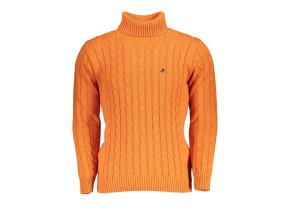 U.S. GRAND POLO Štýlový Pánsky Pulóver Oranžová (Veľkosť 2XL, Farba oranžová)