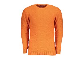 U.S. GRAND POLO Štýlový Pánsky Pulóver Oranžová (Veľkosť L, Farba oranžová)