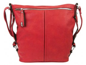 Moderná veľká crossbody kabelka 74-MH červená