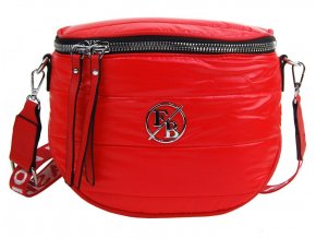 Moderná dámska crossbody kabelka / ľadvinka červená