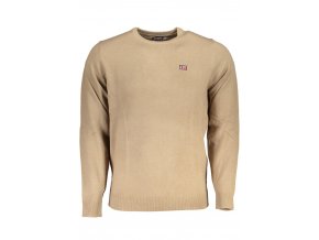 NORWAY 1963 Štýlový Pánsky Pulóver Hnedá (Veľkosť 2XL, Farba Hnedá)