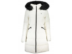 Calvin Klein Perfektná Dámska Bunda Biela (Veľkosť XS, Farba Biela)