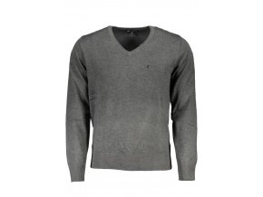 U.S. GRAND POLO Štýlový Pánsky Pulóver Šedá (Veľkosť 3XL, Farba šedá)