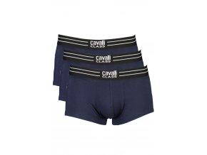 CAVALLI CLASS Perfektné Pánske Boxerky Modrá