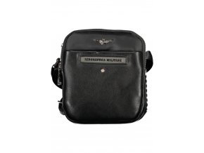 AERONAUTICA MILITARE Praktická Pánska Crossbody Taška Čierna