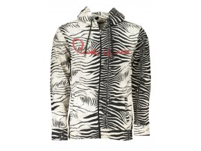 CAVALLI CLASS Perfektná Pánska Mikina na zips Biela (Veľkosť S, Farba Biela)