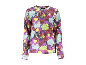 CAVALLI CLASS Perfektná Dámska Mikina Viola (Veľkosť XS, Farba fialová)