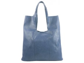 damska shopper kabelka 20238 denim modra