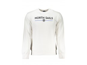 North Sails Perfektná Pánska Mikina Biela (Veľkosť S, Farba Biela)
