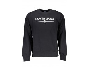 North Sails Perfektná Pánska Mikina Čierna (Veľkosť S, Farba čierna)