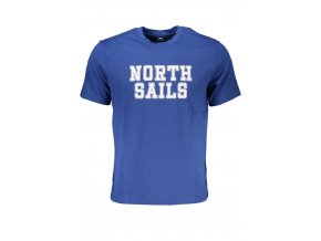 North Sails Perfektné Pánske Tričko Krátky Rukáv Modrá (Veľkosť S, Farba modrá)