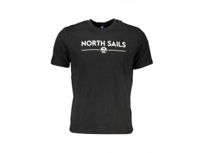 North Sails Perfektné Pánske Tričko Krátky Rukáv Čierna