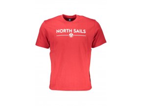 North Sails Perfektné Pánske Tričko Krátky Rukáv Červená (Veľkosť S, Farba červená)