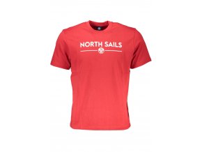 North Sails Perfektné Pánske Tričko Krátky Rukáv Červená