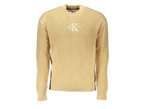 Calvin Klein Štýlový Pánsky Pulóver Béžová (Veľkosť S, Farba Bežová)