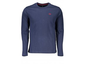 LA MARTINA Perfektné Pánske Tričko Dlhý Rukáv Modrá (Veľkosť XL, Farba modrá)