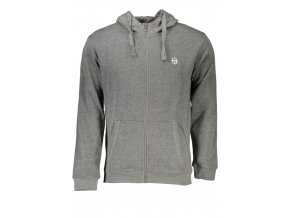 Sergio Tacchini Perfektná Pánska Mikina na zips Šedá (Veľkosť M, Farba šedá)