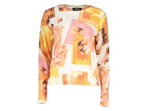 DESIGUAL Štýlový Dámsky Pulóver Biela (Veľkosť S, Farba Biela)