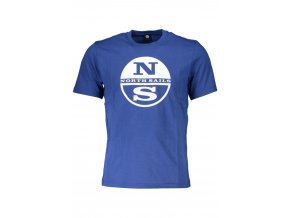 North Sails Perfektné Pánske Tričko Krátky Rukáv Modrá