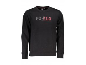 U.S. GRAND POLO Perfektná Pánska Mikina Čierna (Veľkosť XL, Farba čierna)