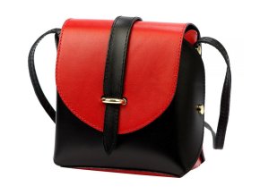 kozena damska crossbody kabelka 1717 2 cerna cervena 1