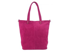 kozena fuchsiova brousena damska shopper kabelka s7112