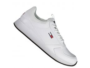 Pánska Športová Obuv Tommy Hilfiger Flexi Runner Biela (Veľkosť 45, Farba Biela)