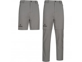 KIRKJUBOUR KIRKJUBOUR® Zip-Off Men 2-in-1 Trekking and Hiking Pants grey