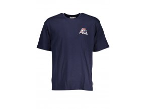Fila Perfektné Pánske Tričko Krátky Rukáv Modrá (Veľkosť L, Farba modrá)
