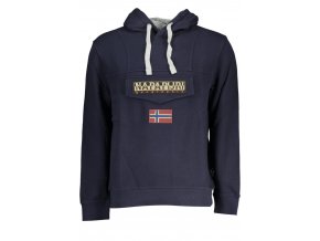 Napapijri Perfektná Pánska Mikina Modrá (Veľkosť 2XS, Farba modrá)