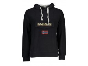 Napapijri Perfektná Pánska Mikina Čierna (Veľkosť 2XS, Farba čierna)