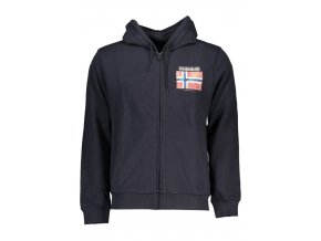 Napapijri Perfektná Pánska Mikina na zips Modrá (Veľkosť S, Farba modrá)