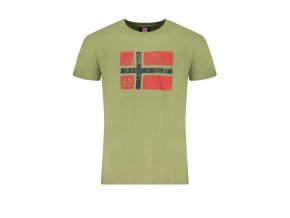 NORWAY 1963 Perfektné Pánske Tričko Krátky Rukáv Zelená (Veľkosť M, Farba zelená)