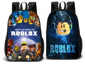 Obojstranný študentský ruksak s potlačami Roblox vzor 5