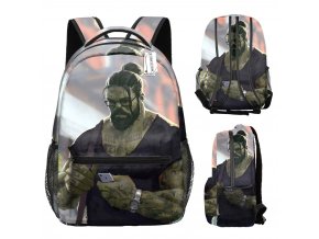 Detský / študentský batoh s potlačou celého obvodu motív Hulk