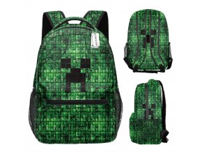 Detský / študentský batoh s potlačou celého obvodu motív Minecraft 1