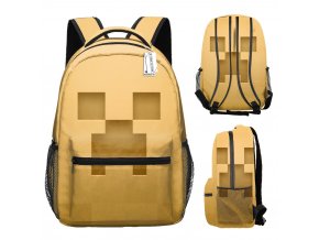 Detský / študentský batoh s potlačou celého obvodu motív Minecraft 2
