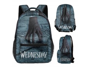 Detský / študentský batoh s potlačou celého obvodu motív Wednesday 2