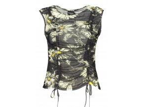 DESIGUAL Perfektný Dámsky Top Čierna