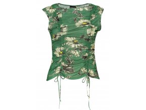 DESIGUAL Perfektný Dámsky Top Zelená (Veľkosť L, Farba zelená)