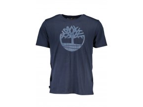 Timberland Perfektné Pánske Tričko Krátky Rukáv Modrá (Veľkosť S, Farba modrá)