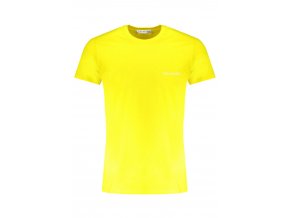 TRUSSARDI Perfektné Pánske Tričko Krátky Rukáv Žltá (Veľkosť S, Farba žltá)