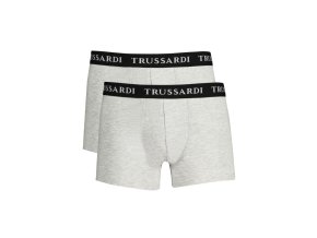 TRUSSARDI Perfektné Pánske Boxerky Šedá (Veľkosť M, Farba šedá)