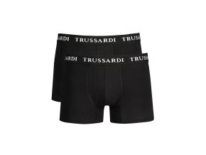 TRUSSARDI Perfektné Pánske Boxerky Čierna (Veľkosť M, Farba čierna)