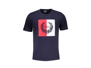 GIAN MARCO VENTURI Perfektné Pánske Tričko Krátky Rukáv Modrá (Veľkosť M, Farba modrá)