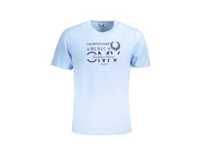 GIAN MARCO VENTURI Perfektné Pánske Tričko Krátky Rukáv Svetlo modrá (Veľkosť L, Farba modrá)