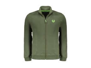 GIAN MARCO VENTURI Perfektná Pánska Mikina na zips Zelená (Veľkosť M, Farba zelená)