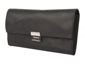 Čašnícka Kožená Peňaženka Hunter Leather čierna (Farba čierna)